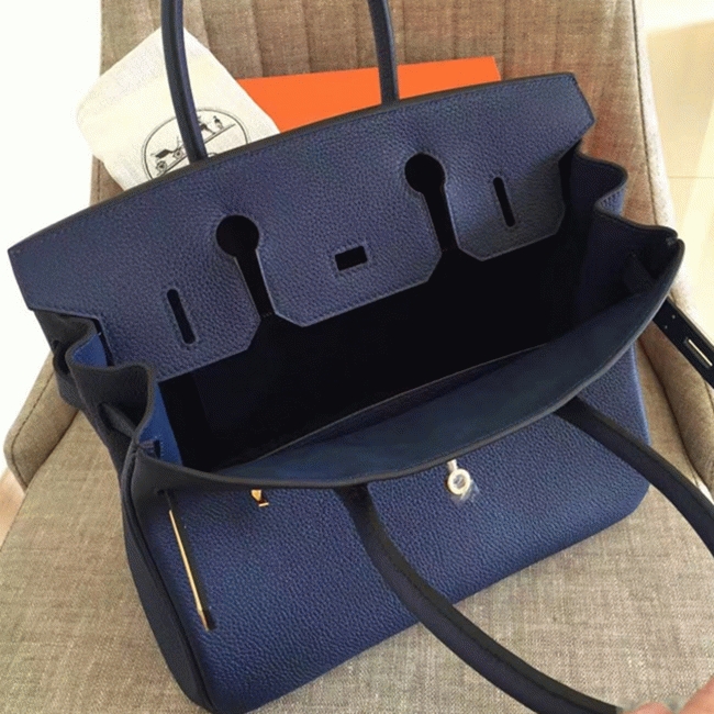 Sapphire Color Imitation H**me5 Birkin 35CM Purse