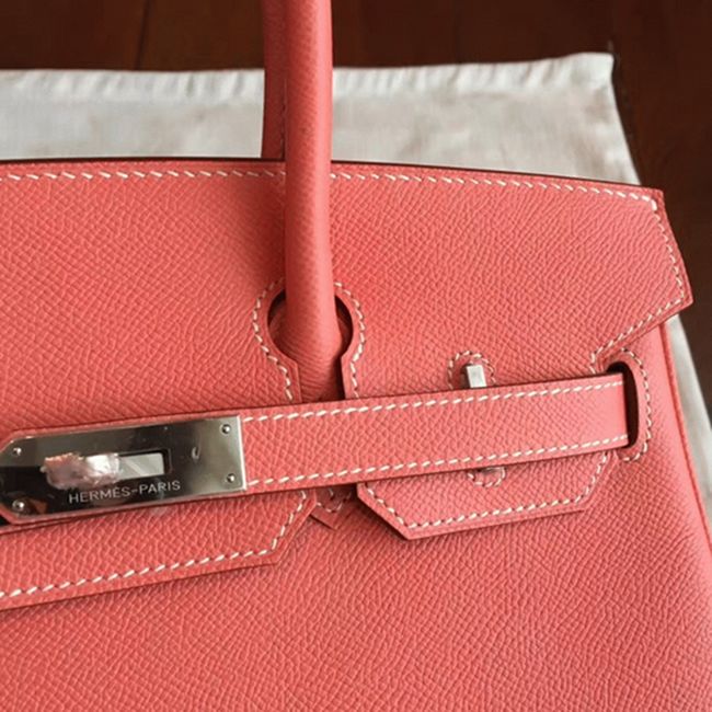 1:1 High-End Orange H**me5 Birkin 30cm Counterfeit Bag