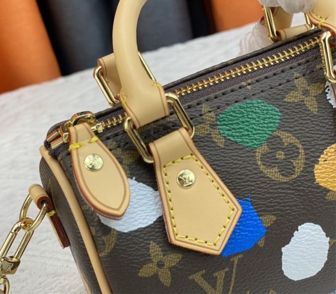 L0vis Vvtt0n X YK Monogram Canvas Nano Speedy Handbag