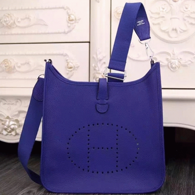 Electric Blue Evelyne III PM Bag Replica AAA H**me5 Crossbody
