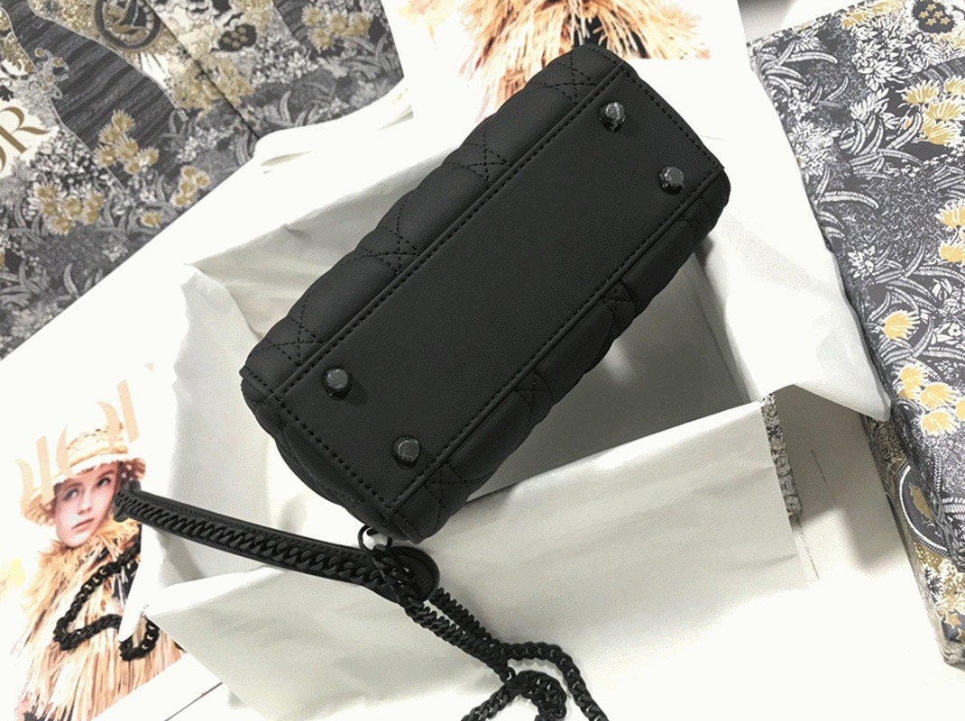 D10r Lady D10r Mini Chain Bag Replica in Black