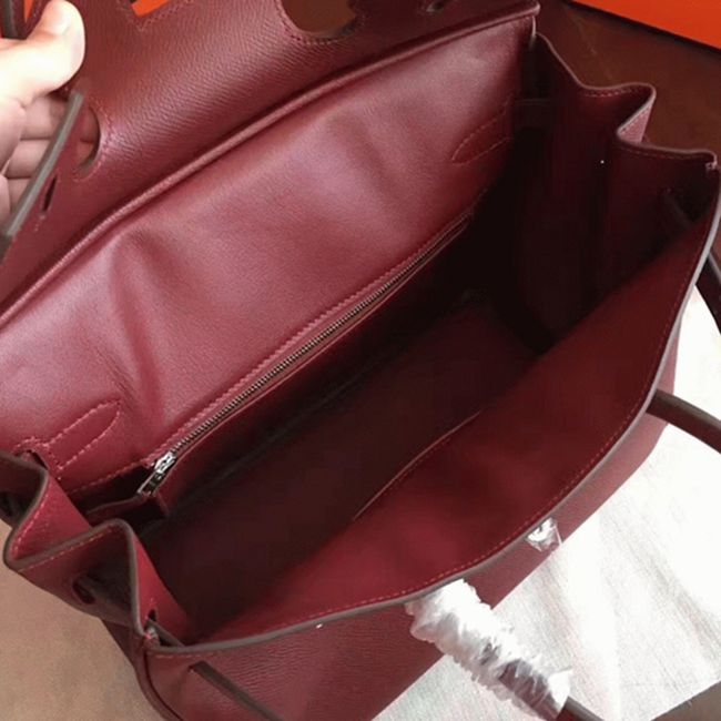 Bordeaux Knockoff Designer H**me5 Birkin 30cm Bag