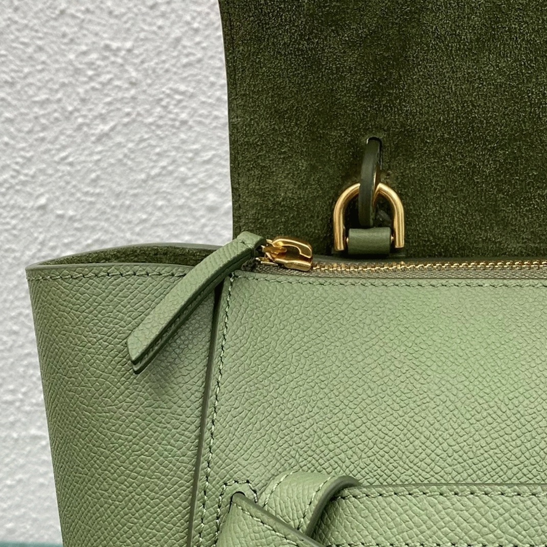 Ce1i*e Micro Belt Bag Knockoff in Light Khaki