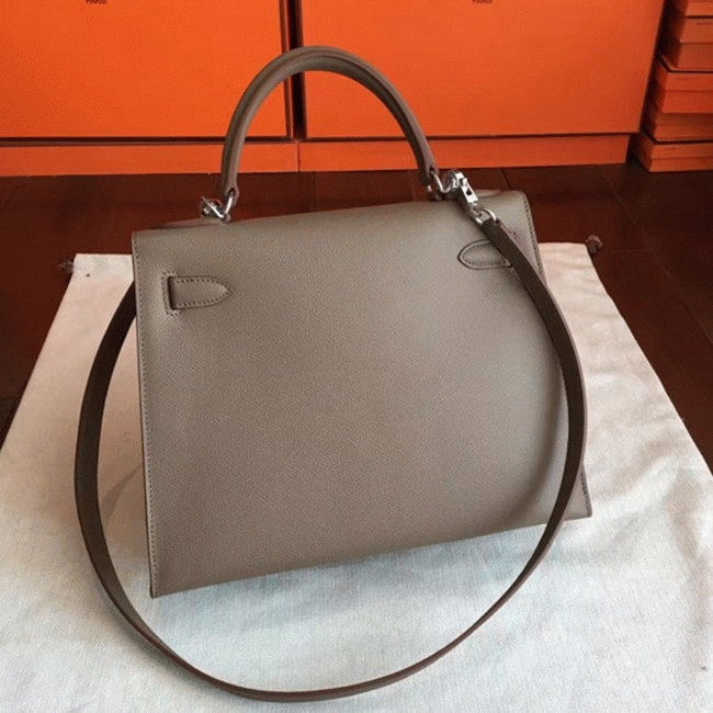 Etoupe Epsom Replica Luxury H**me5 Kelly 32cm Sellier Elegant Tote