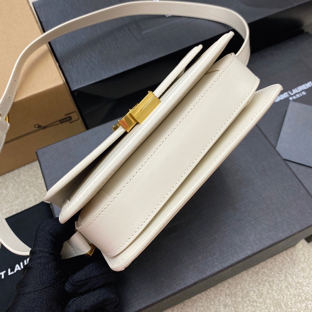 Replica Sa1nt Lau*nt Small Solferino Bag White Calfskin