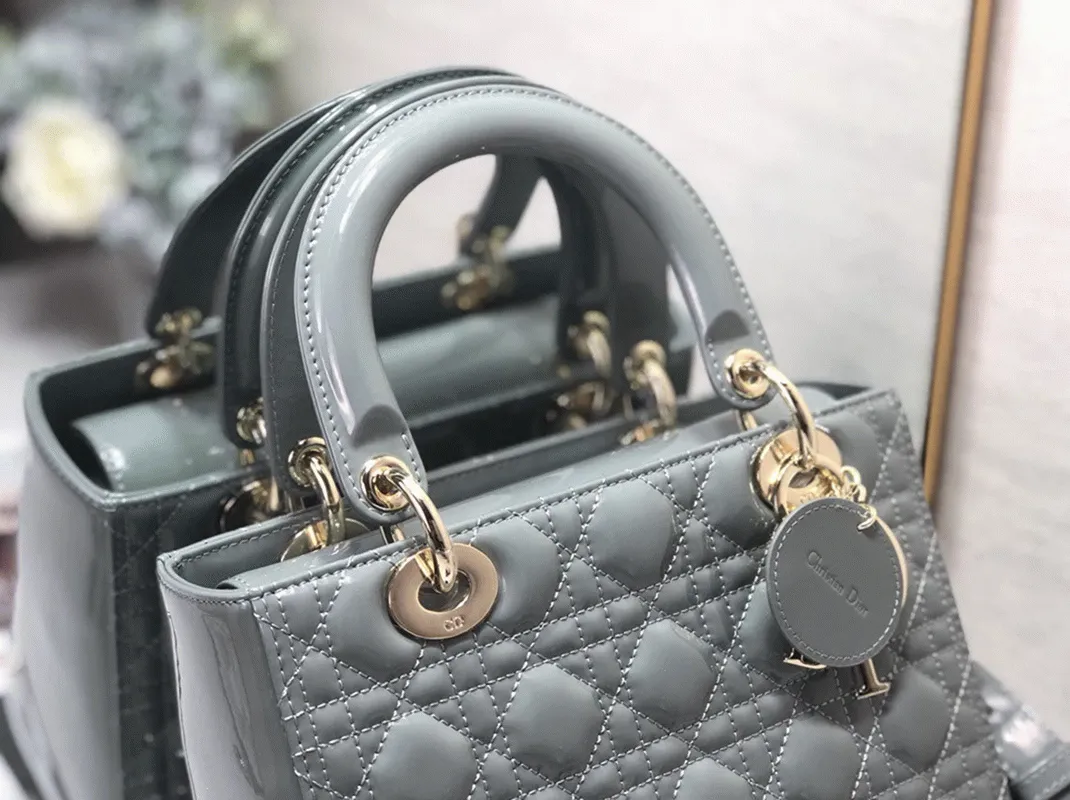 D10r Lady D10r Medium Bag Imitation in Grey