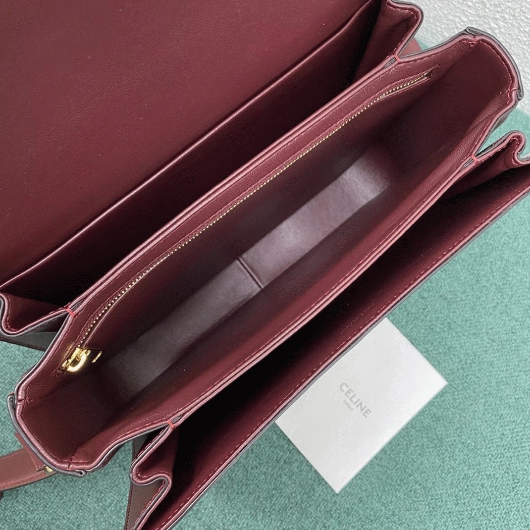 Top Quality Replica Ce1i*e Triomphe Large Bag In Bordeaux