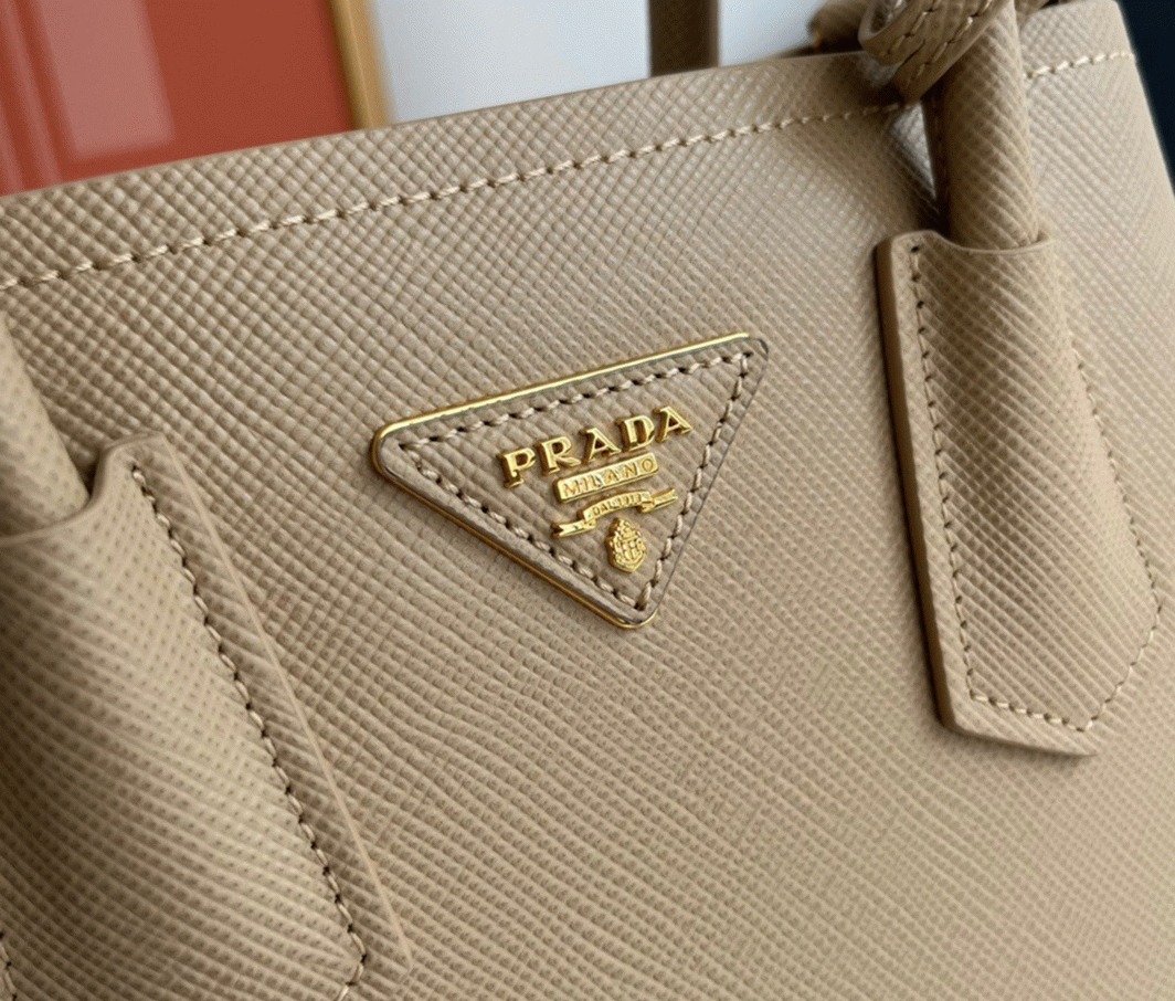 Beige Pra*a Double Mini Bag Fake
