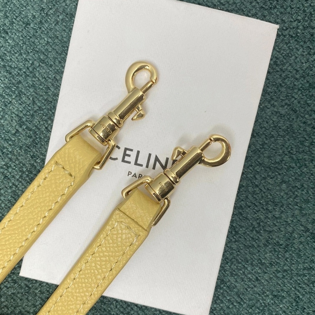 Ce1i*e Belt Nano Bag Fake in Yellow