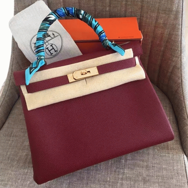 Ruby Clemence Knockoff H**me5 Kelly Retourne 28cm Elegant Tote