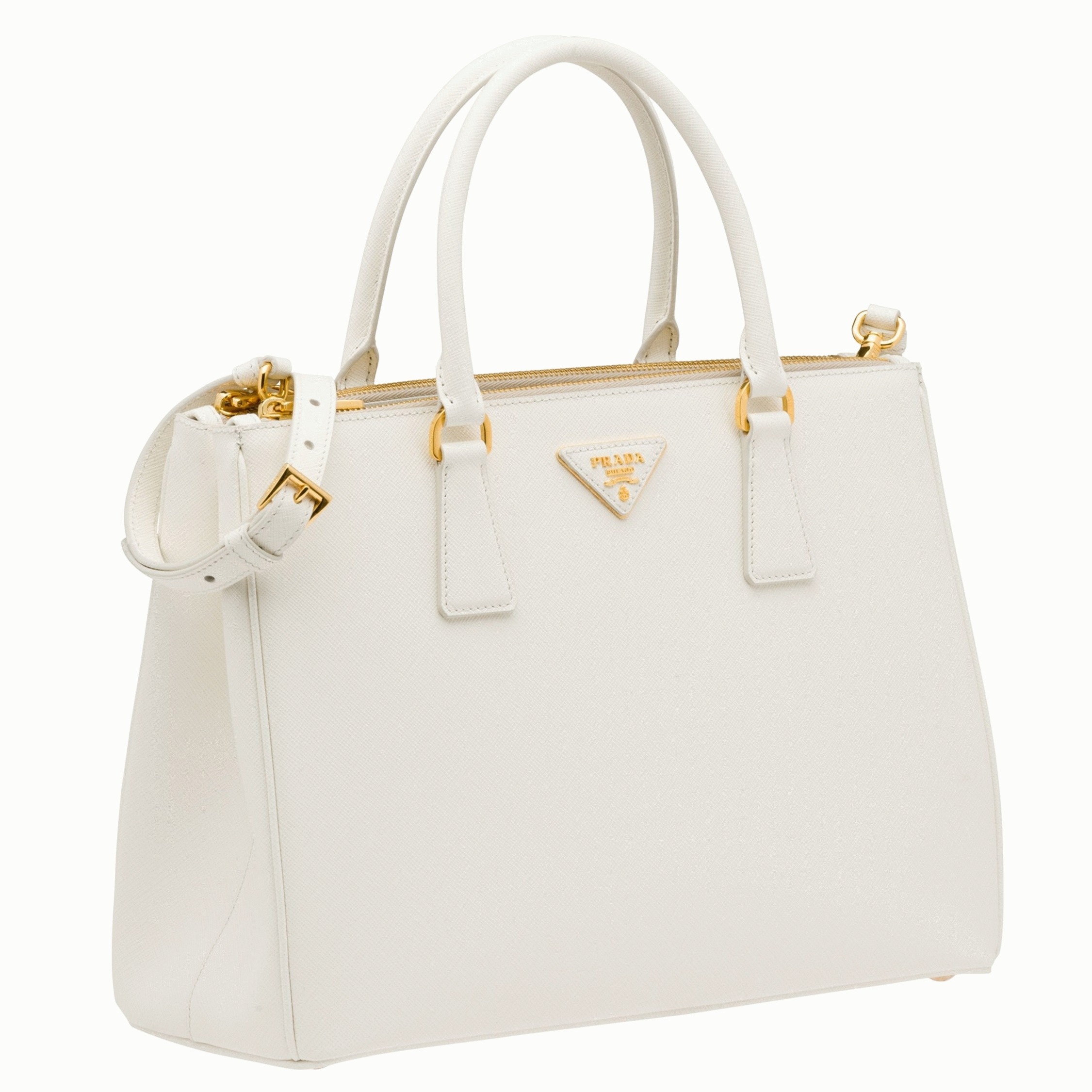 White Pra*a Galleria Large Bag Top Quality