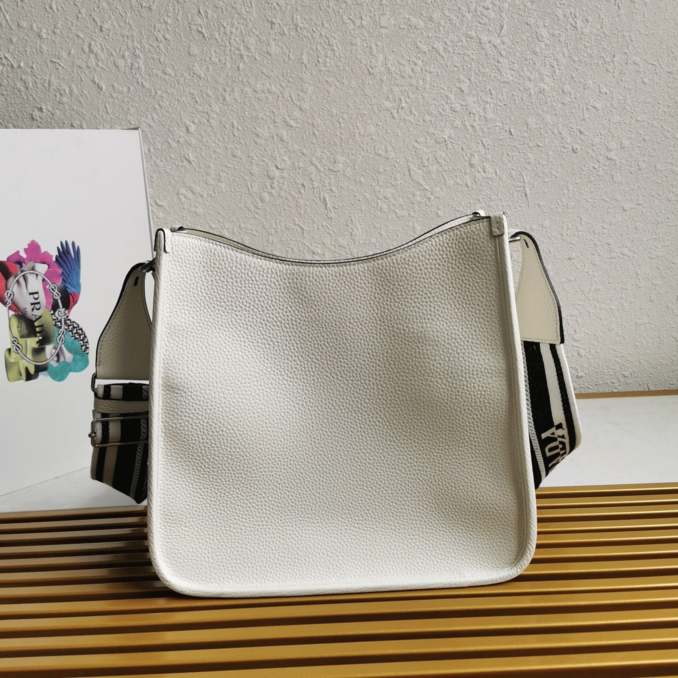 Pra*a Hobo Bag Knockoff in White
