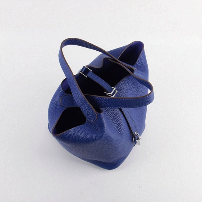 Electric blue imitation AAA H**me5 Picotin Lock handbag