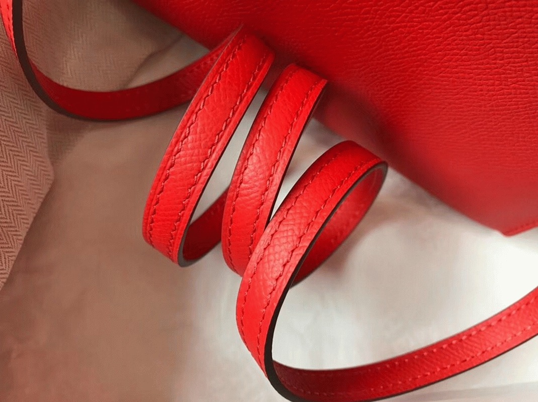 H**me5 Kelly Mini II Bag Replica in Rouge Casaque