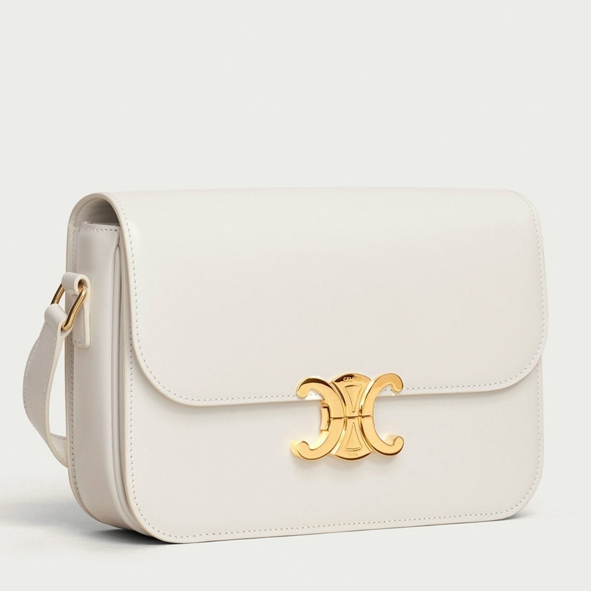 Top Quality Replica Ce1i*e Triomphe Medium Bag In White