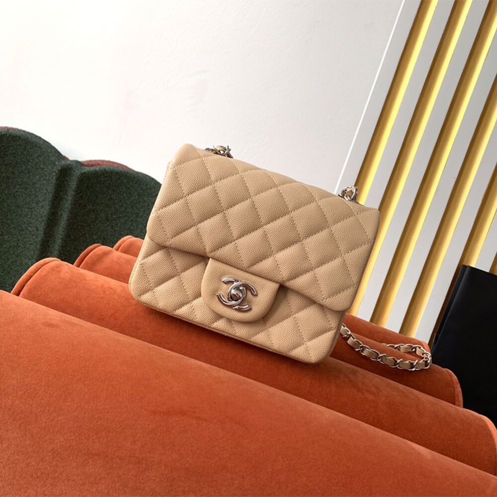 Ch**el MINI FLAP BAG(high-end grade)
