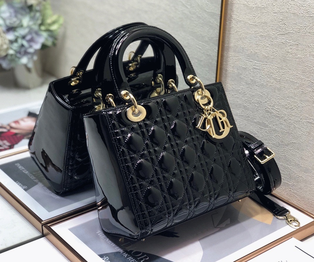 D10r Lady D10r Medium Bag Knockoff in Black