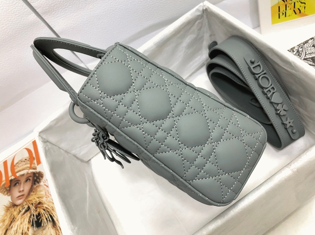 D10r Small Lady D10r My ABCD10r Bag Knockoff in Grey