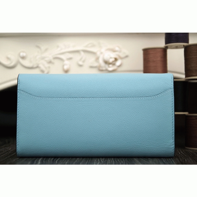 Light blue fake H**me5 Constance wallet