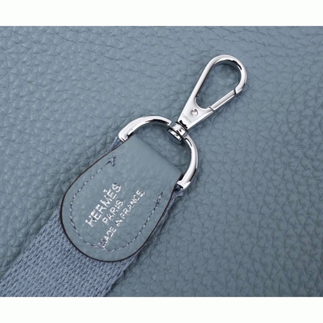 Blue Lin Color Fake H**me5 Evelyne II TPM Compact Bag