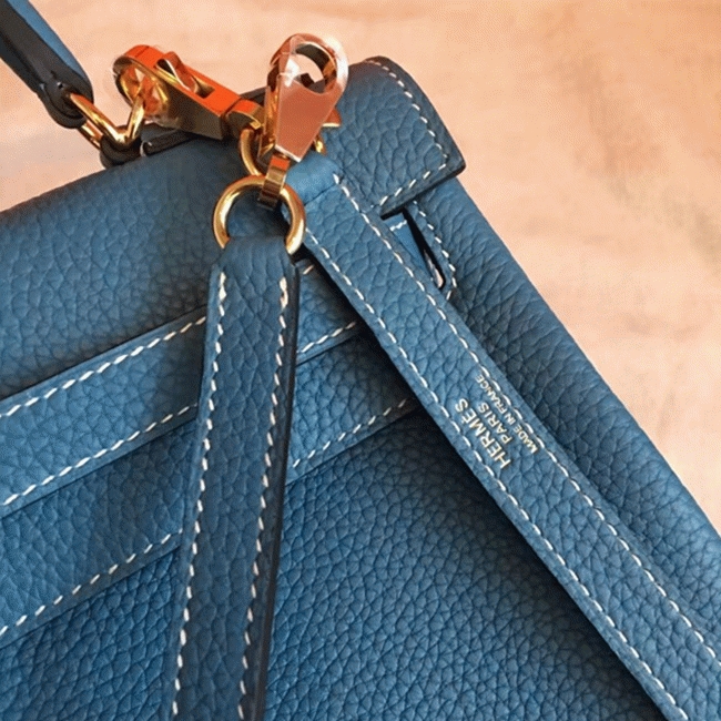 Blue Jean Clemence Replica H**me5 Kelly Retourne 32cm Elegant Purse