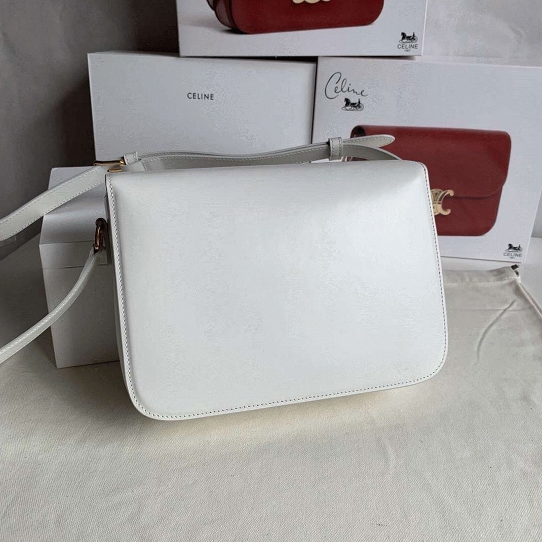 Top Quality Replica Ce1i*e Triomphe Large Bag In White