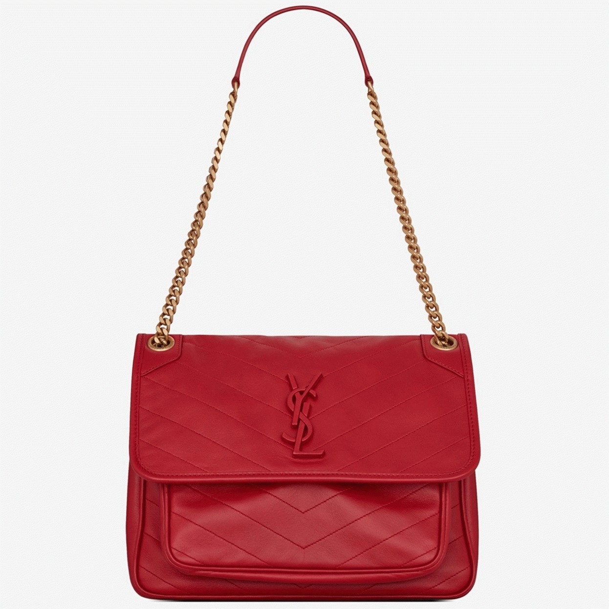 Replica Sa1nt Lau*nt Niki Medium Chain Bag Red