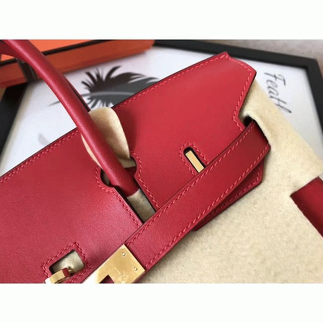 Red Luxury Knockoff H**me5 Birkin 30cm Purse
