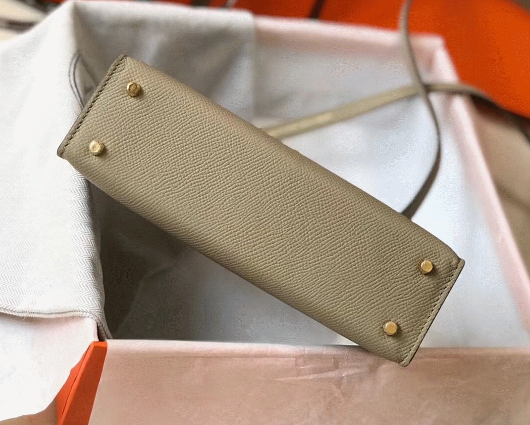 H**me5 Kelly Mini II Bag Fake in Gris Tourterelle