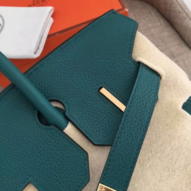 1:1 Copy H**me5 Birkin 30cm Bag in Malachite Shade
