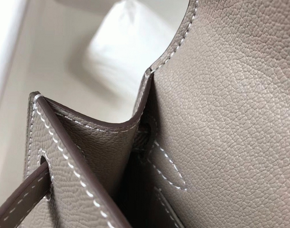 H**me5 Kelly Mini II Bag Fake in Gris Asphalt