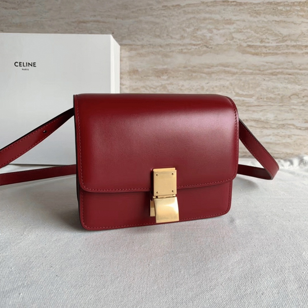 Top Quality Fake Ce1i*e Classic Box Small Bag In Red