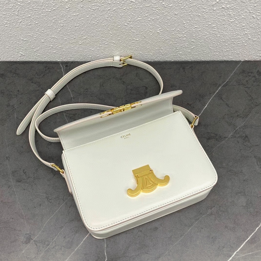 Top Quality Fake Ce1i*e Triomphe Teen Bag In White