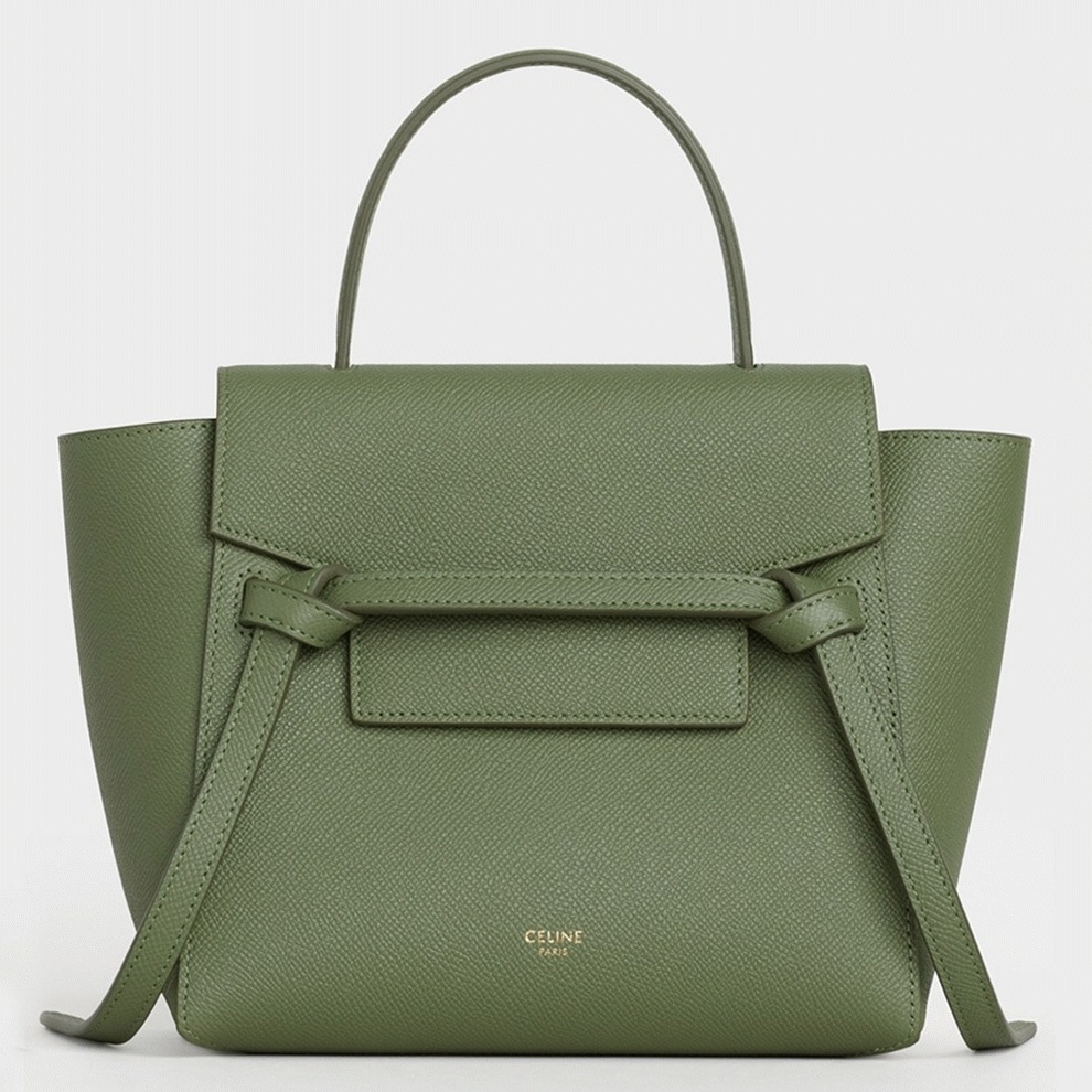 Ce1i*e Belt Nano Bag Knockoff in Light Khaki