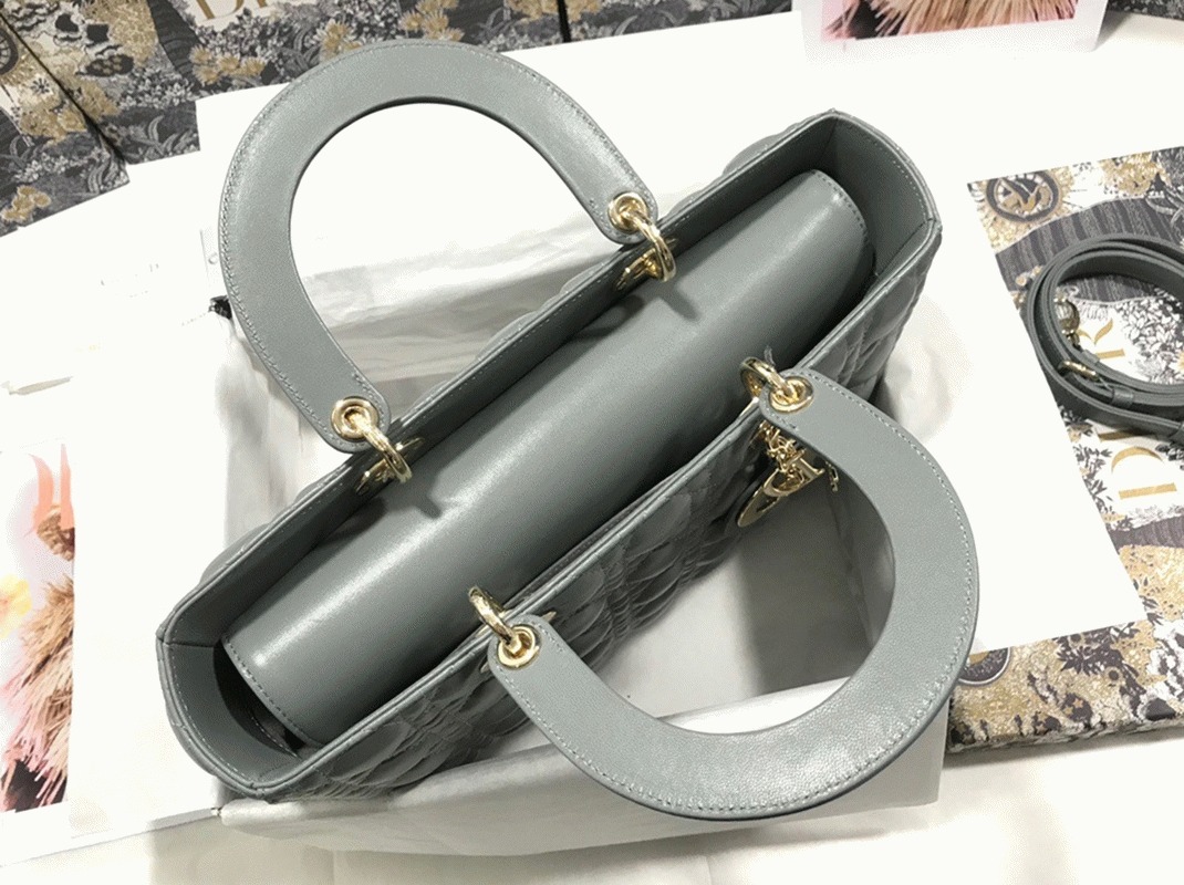 D10r Lady D10r Large Bag Replica in Grey