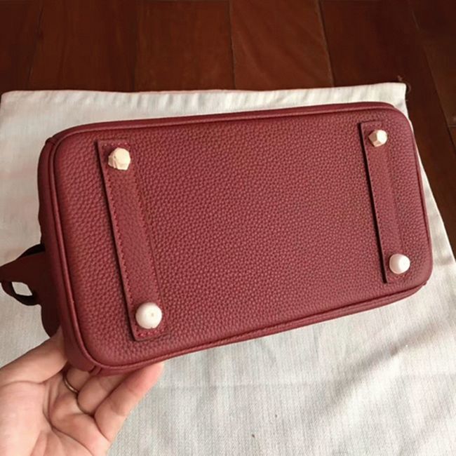 Bordeaux H**me5 Birkin 25cm Faux Quality Replica