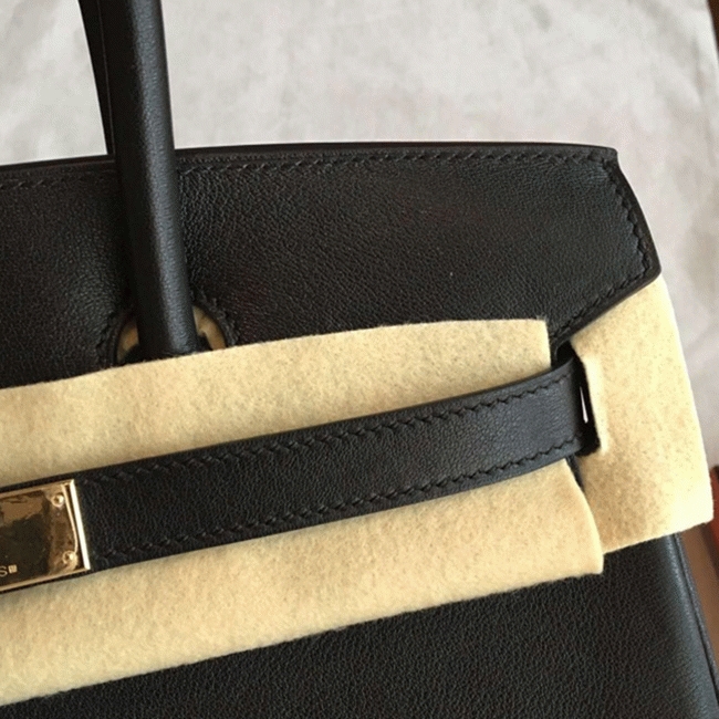 Black Imitation Designer H**me5 Birkin 35cm Purse