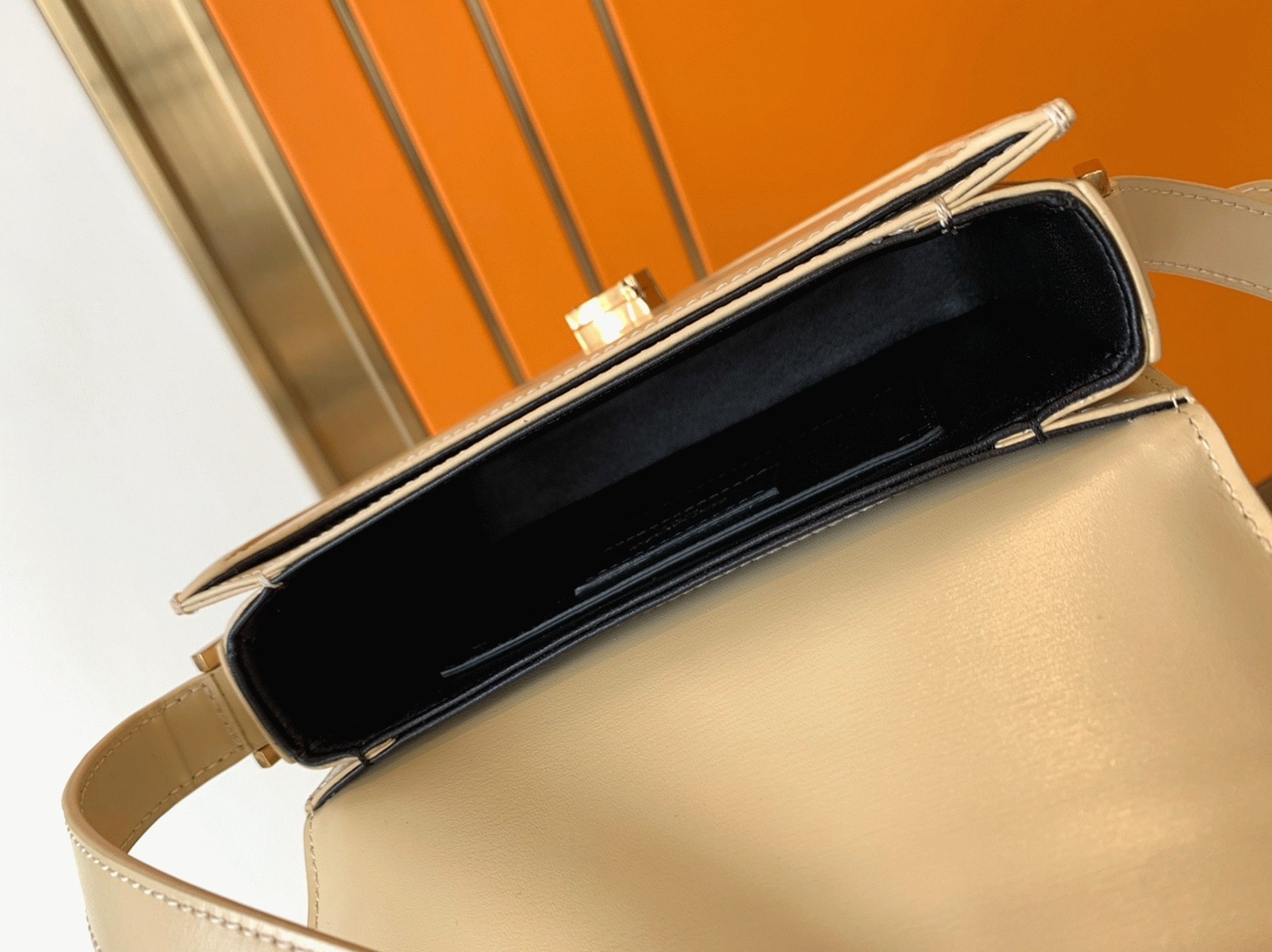 Replica Sa1nt Lau*nt Small Solferino Bag Beige Calfskin