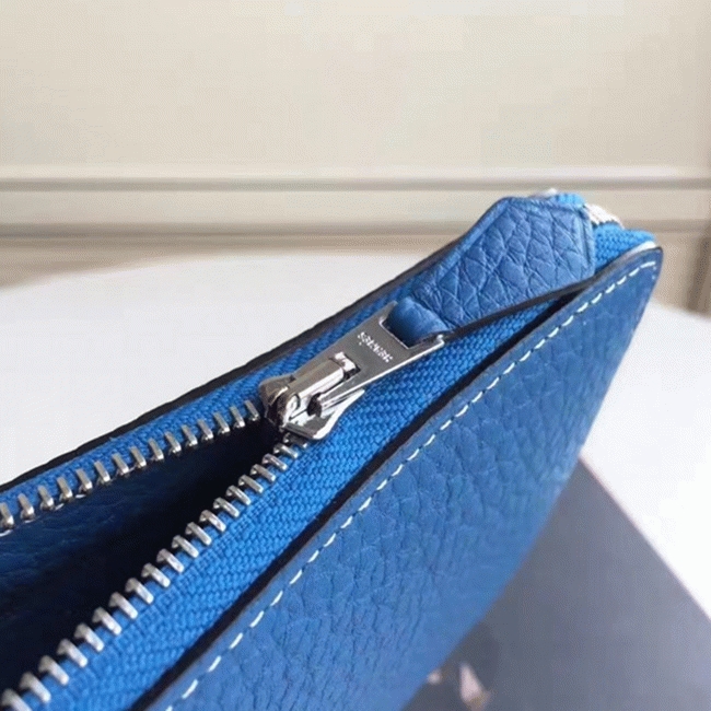 Blue Best Replica H**me5 Wallet Azap Zipped