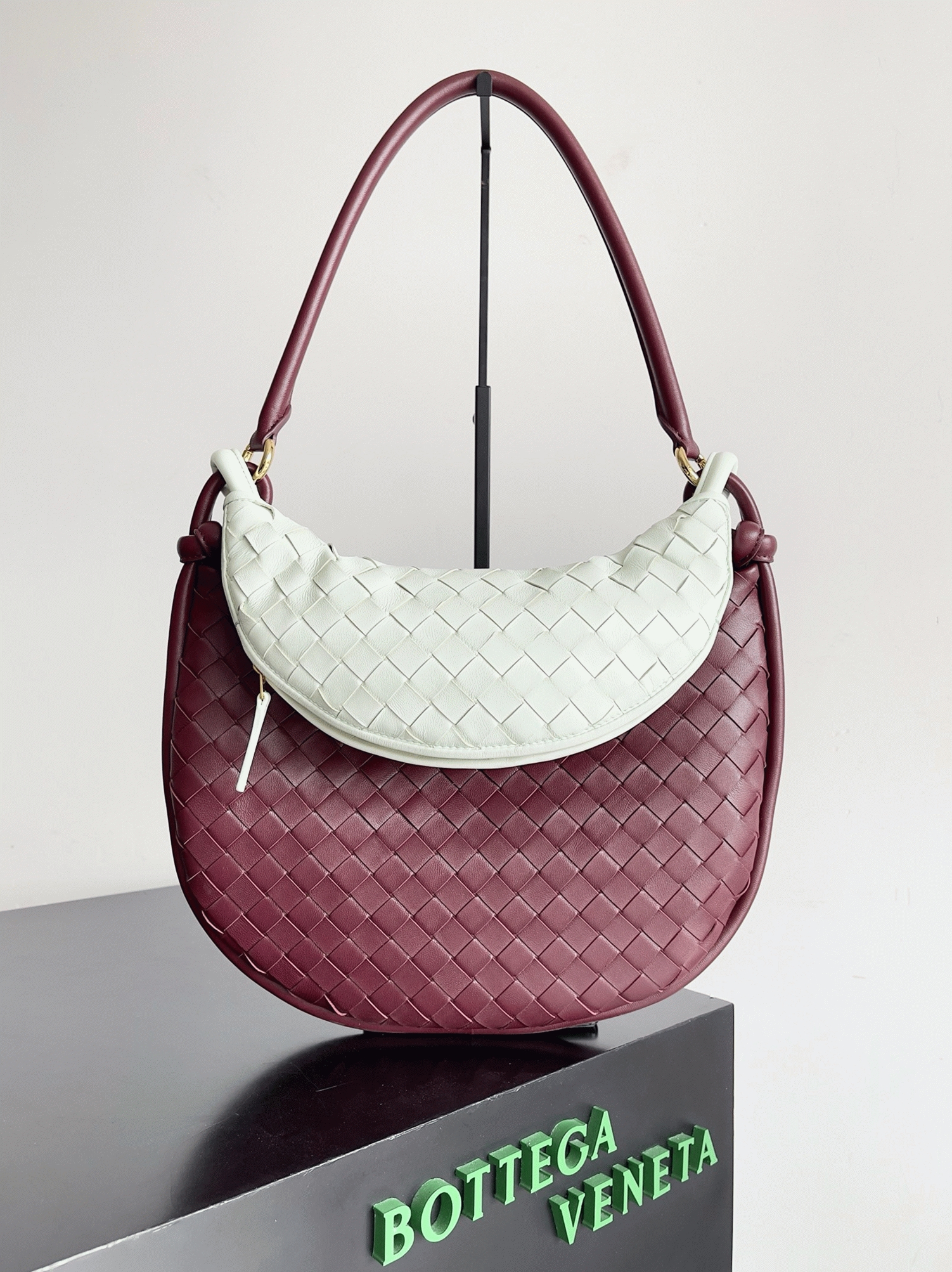 Replica B0tt*ga Ven*ta Gemelli Medium Bag Barolo/Glacier