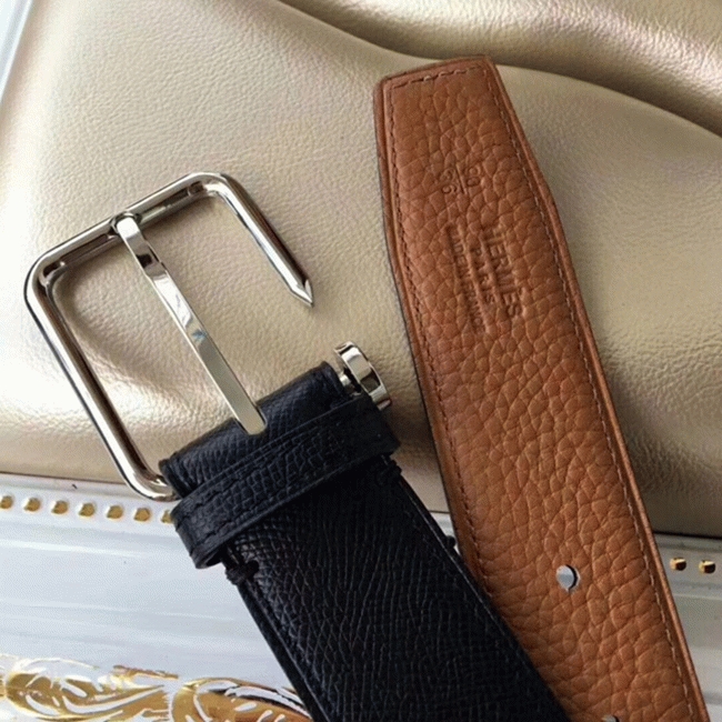 Top-rated fake H**me5 Lennox belt in black