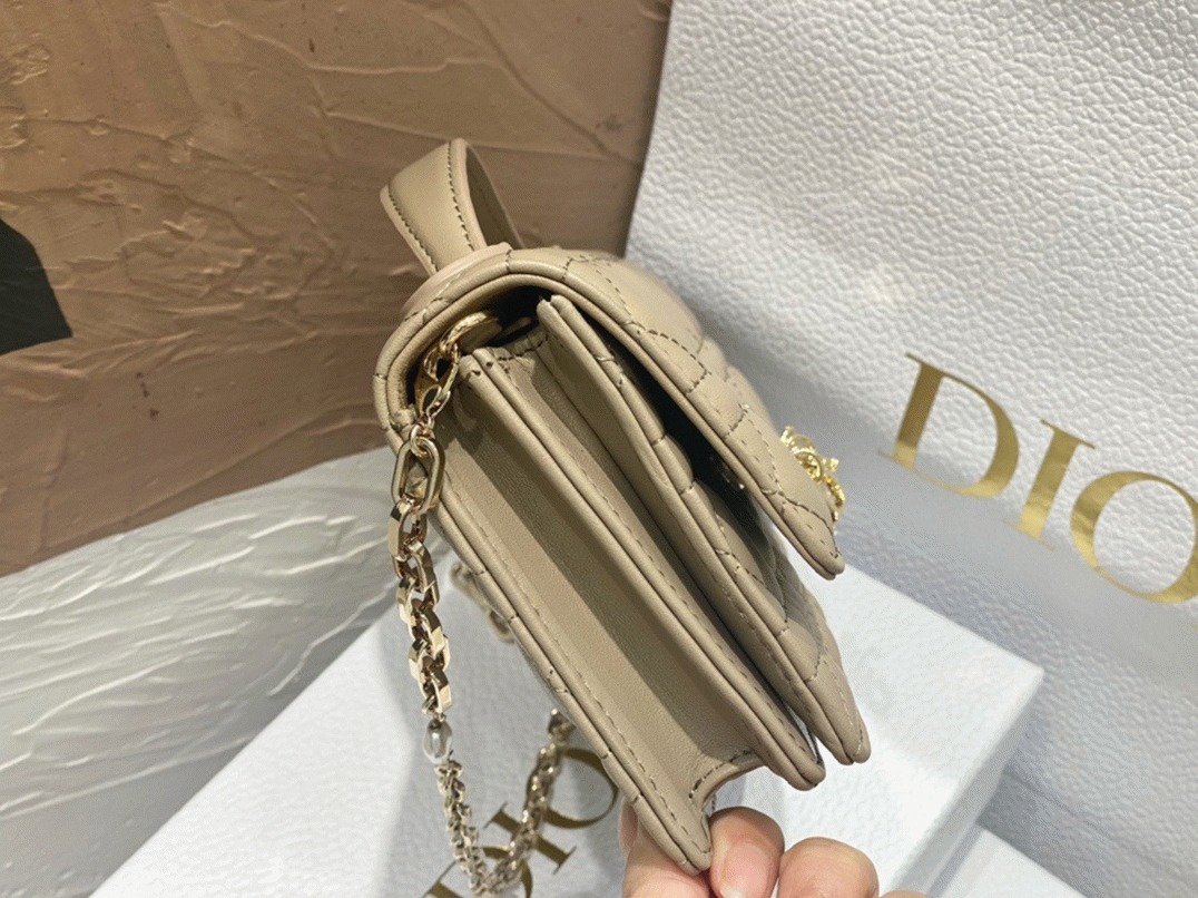D10r Miss D10r Mini Bag Replica in Beige Cannage Lambskin
