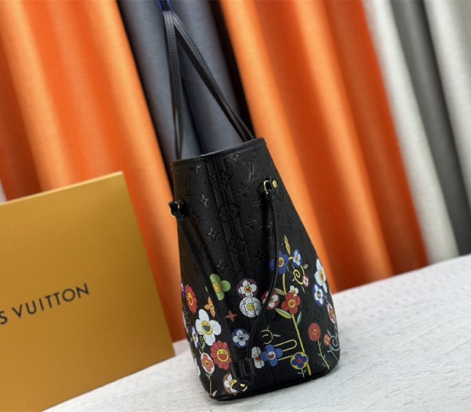 L0vis Vvtt0n X TM Monogram Empreinte Neverfull MM In Black With Style 2