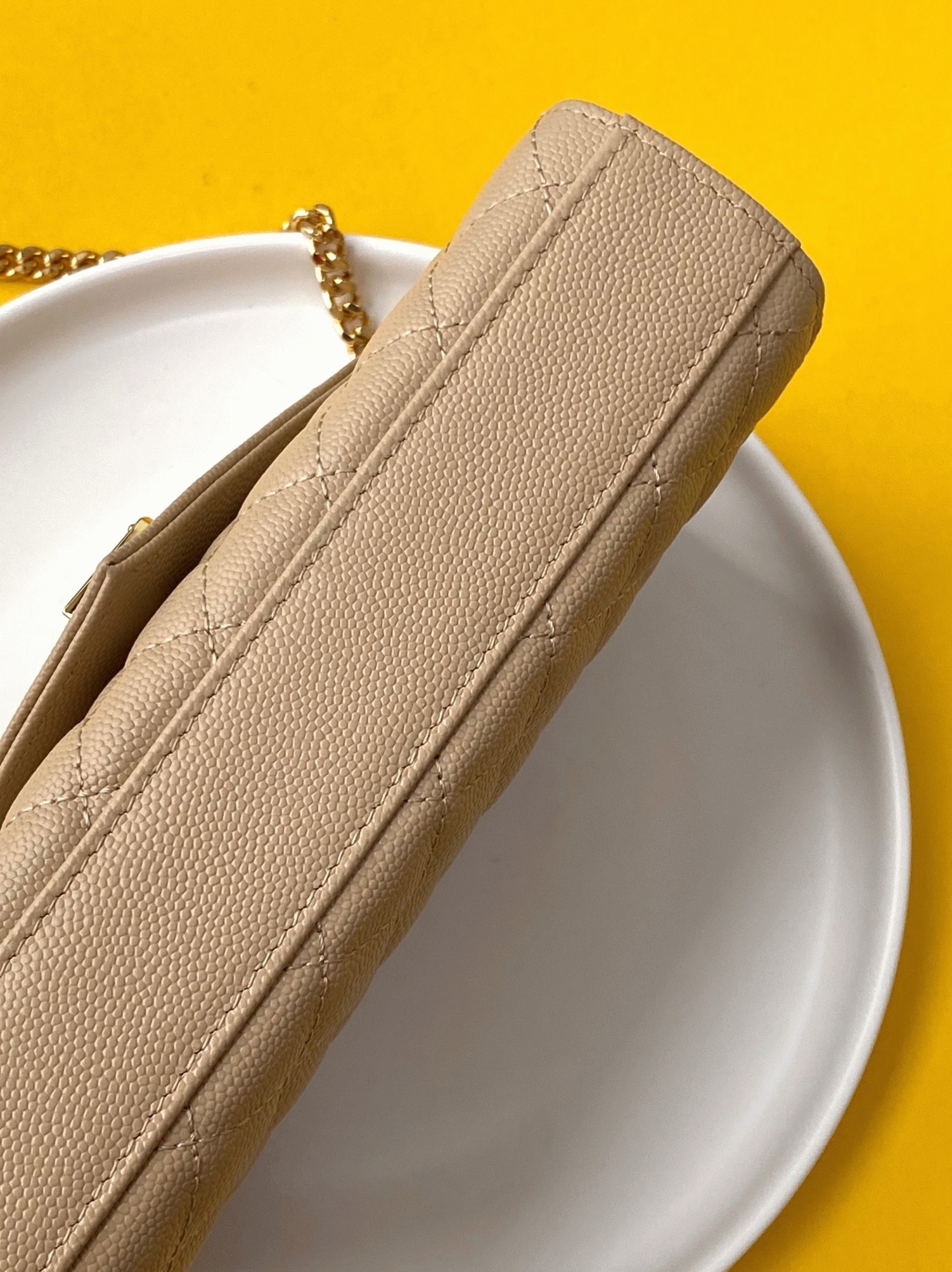 Fake Sa1nt Lau*nt Envelope Small Bag Beige