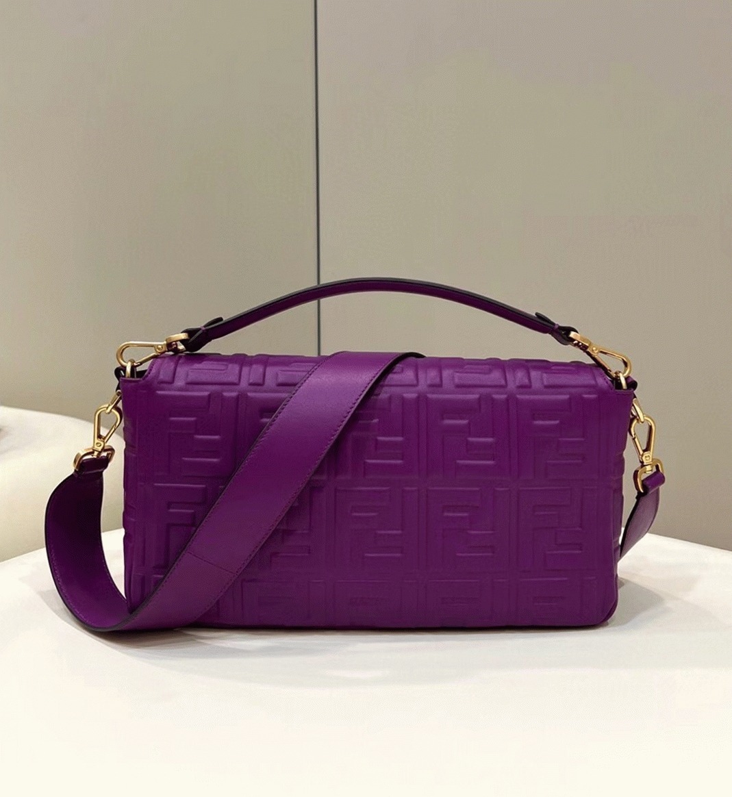 Top Quality Replica F**di Large Baguette Bag In Purple FF