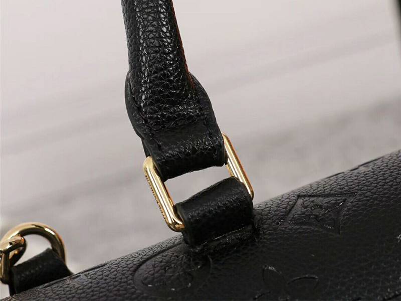 L0vis Vvtt0n Monogram Empreinte Marignan Bag In Black