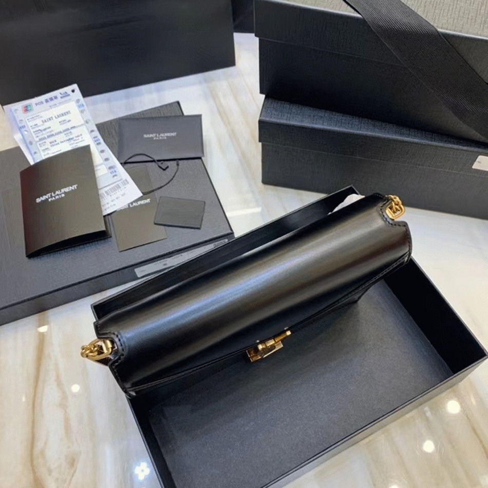Fake Sa1nt Lau*nt Cassandra Medium Chain Bag Black