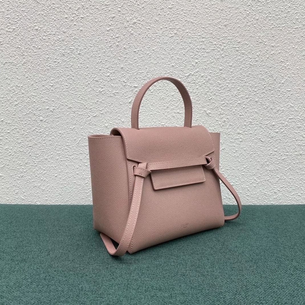 Ce1i*e Belt Nano Bag Faux in Vintage Pink