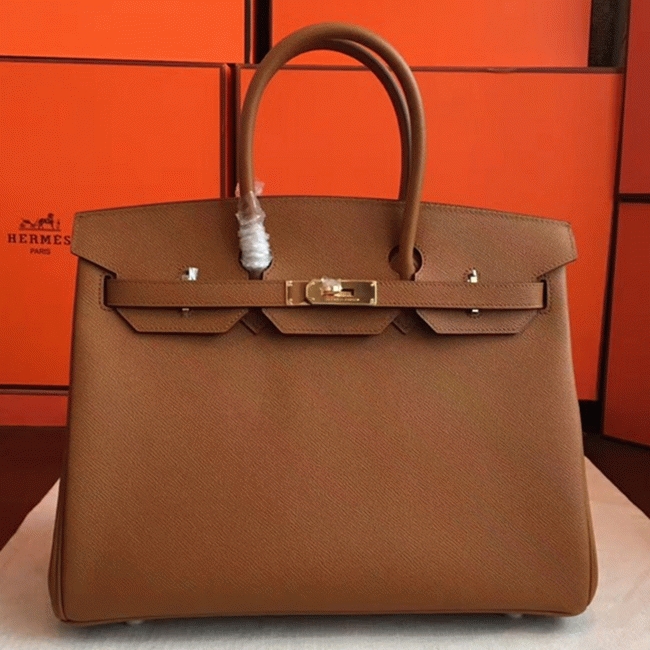Brown Luxury Replica H**me5 Birkin 35cm Handbag