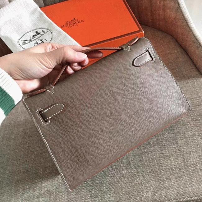 Etoupe Epsom Top Replica H**me5 Kelly Pochette Mini Handbag